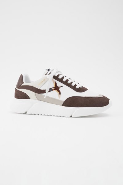 Axel Arigato Genesis Stripe B Bird Runner Men's Sneakers White / Brown | IE5987-91