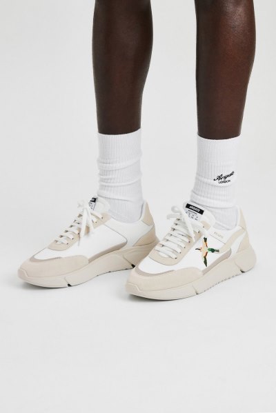 Axel Arigato Genesis Stripe B Bird Runner Men's Sneakers White / Beige | IE7449-40