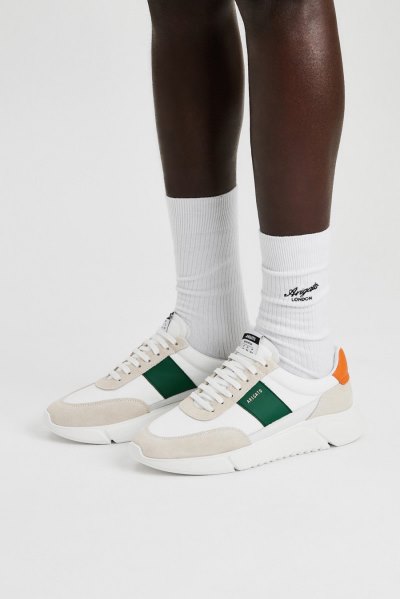 Axel Arigato Genesis Vintage Runner Men's Sneakers White / Orange / Green | IE2739-67