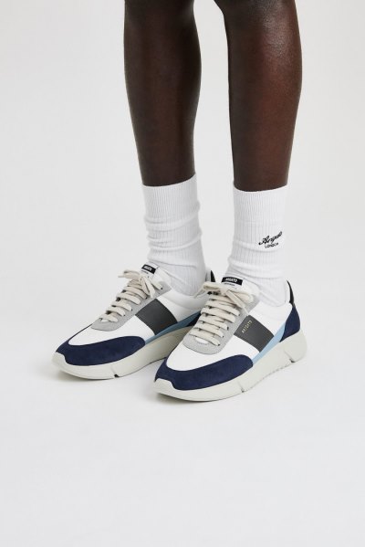 Axel Arigato Genesis Vintage Runner Men's Sneakers White / Navy Blue | IE8911-73