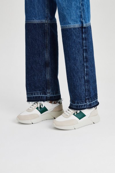 Axel Arigato Genesis Vintage Runner Women's Sneakers White / Kale Green | IE4181-37