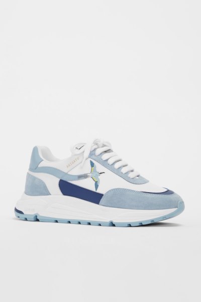 Axel Arigato Rush Bee Bird Men's Sneakers White / Dusty Blue | IE4917-80